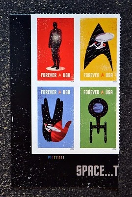2016USA #5132-5135 Forever - Star Trek - Plate Block of 4  choose  Mint NH - Image 1 of 2