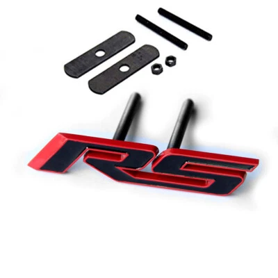1x OEM Rejilla Negra Emblema RS Insignia RS 3D para Camaro Rojo Foto 1 de 3