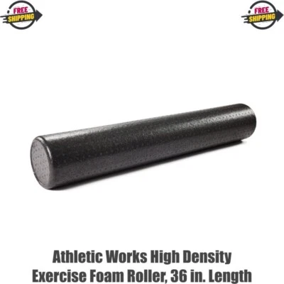 FOLLOW DESCRIPTION Athletic Works High Density Exercise Foam Roller, 36 in. Length