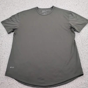 BYLT Shirt Mens XL Brown Performance Workout Gym Drop Cut Lightweight Running A2 - Picture 1 of 9
