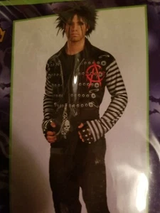  Men's Punk Rebel Adult Large Halloween Costume  - Picture 1 of 4