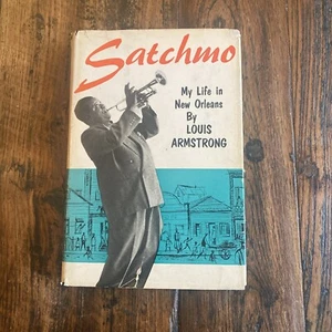 Louis ARMSTRONG~SIGNED!~Satchmo:My Life in New Orleans~1st Ed/2nd Pr~1954 HCDJ - Picture 1 of 23