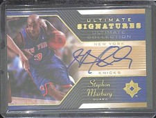 2004-05 Upper Deck Ultimate Collection Autograph #US-SM Stephon Marbury 