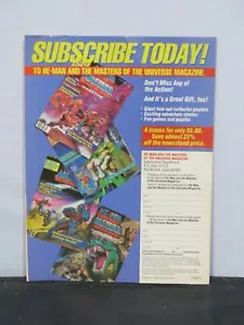 De colección 1986 revista He-Man MOTU impresión anuncio imagen arte exhibición - Imagen 1 de 4
