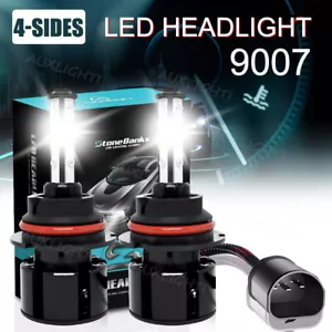 2x 9007/HB5 LED Headlight Bulbs Kit 6500K White High Low Beam Light Super Bright - Picture 1 of 12
