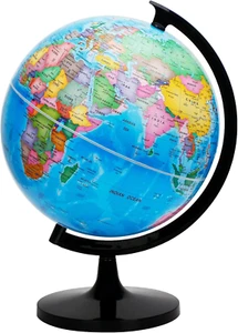 30Cm World Globe Political Map - Large Educational Geographic Globe - Self Assem - Picture 1 of 12