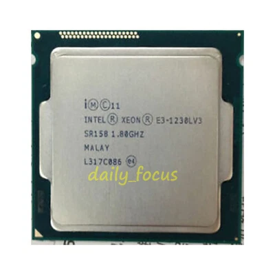 Intel Xeon E3-1230L V3 1.8GHz 2 cores LGA1150 5GT/s 25W SR158 CPU Processor - Image 1 of 4