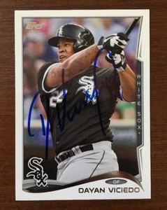 DAYAN VICIEDO 2014 TOPPS AUTOGRAPHED SIGNED AUTO BASEBALL CARD 208 WHITE SOX - Picture 1 of 1
