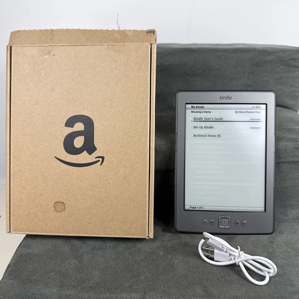 Amazon Kindle - 4th Generation - D01100 - Graphite - Image 1 of 4