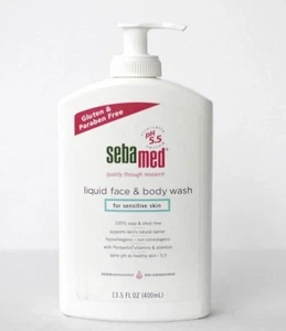 Jabón corporal facial líquido Sebamed piel sensible 100 % sin jabón 400 ml 13,5 OZ - Imagen 1 de 2