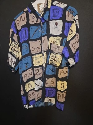 NATURAL ISSUE by Feldini 100% Rayon Shirt Small,  Print - Image 1 of 4