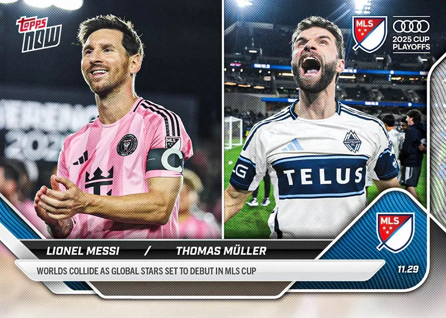 2025 Topps Now MLS #138 Lionel Messi Inter Miami Thomas Muller Whitecaps PREVENTA Foto 1 de 1