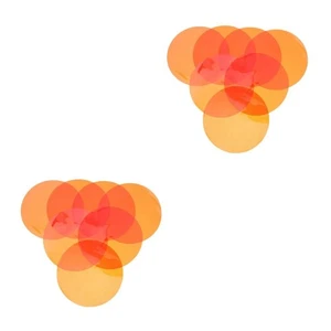  Set of 2 Gel Light Filter Spotlight Color Filters Amber Dj Lighting Gels - Picture 1 of 12