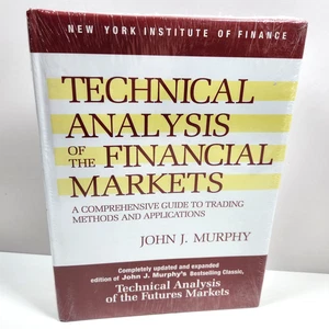 SEALED Technical Analysis Financial Markets Trading Methods Murphy HC DJ 1999 - Imagen 1 de 8