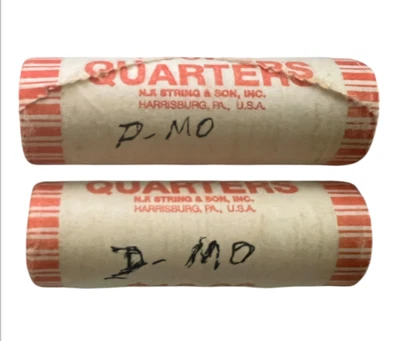 2003 P D MISSOURI State Quarters BU US Rolls 80 Quarters Two Rolls Washington - Image 1 of 3