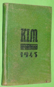 AGENDA POCHE KIM 1943 SCOUT SCOUTISME CHEF ECLAIREUR PATROUILLES JAMBOREE - Imagen 1 de 8