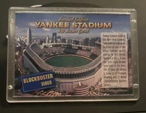 Yankee Stadium 1994 Blockbuster Video 3D Laser Hologramm Baseballkarte. - Bild 1 von 2