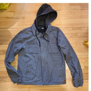 LOST The Billy Mens Jacket sz S gray w/ hood - Picture 1 of 9