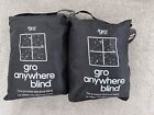 TWO Gro Anywhere Blackout Blinds - Moon and Stars - Black with Travel Bags