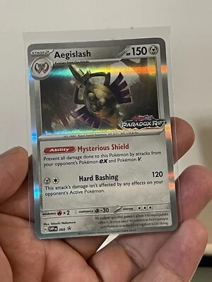 Aegislash SVP060 Black Star Promos Paradox Rift Prerelease Holo Pokémon 2023 NM - Image 1 of 3
