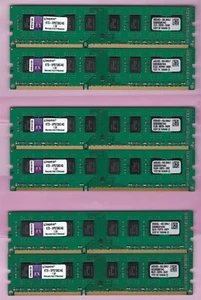 24GB 6x4GB DDR3 PC3-12800 Kingston KTD-XPS730C/4G Ram Kit ~ Dell Precision T3500 - Picture 1 of 5