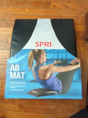 SPRI AB MAT Low Back Ergonomic Support Foam Vinyl Pad 3" w/ Exercise Guide NEW! - Image 1 of 2