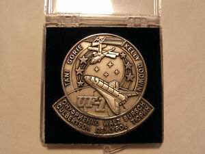 STS-108 Unflown Silver Robbins Medallion Space Shuttle Endeavour NASA