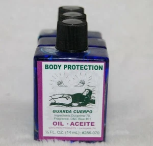 Body Protection Oil (1) 4DRMs, Protective Armour, Hexes,  Santeria, Hoodoo,  - Picture 1 of 5