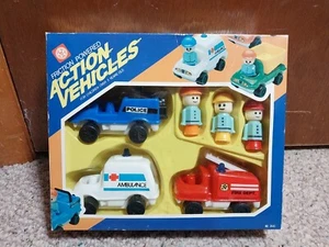 VINTAGE BRIGHT STAR Hong Kong Action Vehicles Friction Powered 1970s IOB - Bild 1 von 5