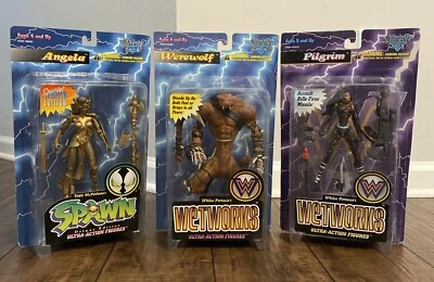 NUEVO Lote Figuras de Acción McFarlane Toys Wetworks Spawn Angela Hombre Lobo Peregrino Foto 1 de 4