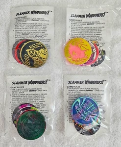 4 PACKS OF VINTAGE 1995 IMPERIAL SLAMMER WHAMMERS 4 SLAM CAPS 16 FLASH CAPS MIP - Picture 1 of 2