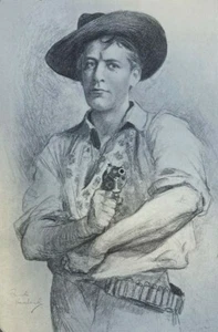 1908 Vintage Illustration Actor Lewis Waller - Picture 1 of 2