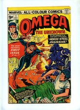 Omega The Unknown #1 - Marvel 1976 - Pence - 1st App Omega