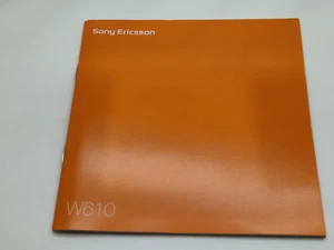 Nowy stary zapas Sony Ericsson W610 Instrukcja obsługi 3WYSYŁKA W WIELKIEJ BRYTANII - Zdjęcie 1 z 4