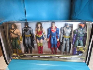 DC Batman vs Superman Paquete de 6 Aquaman Mujer Superman Armadura Batman Lex Luthor - Imagen 1 de 13