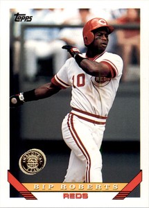 1993 Topps Inaugural Rockies Reds Baseball Card #219 Bip Roberts /10000