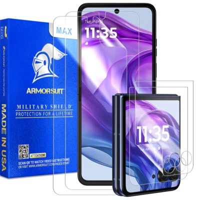 ArmorSuit 2+2 Pack Screen Protector for Motorola Razr+ (2024) Made in USA - Image 1 of 4