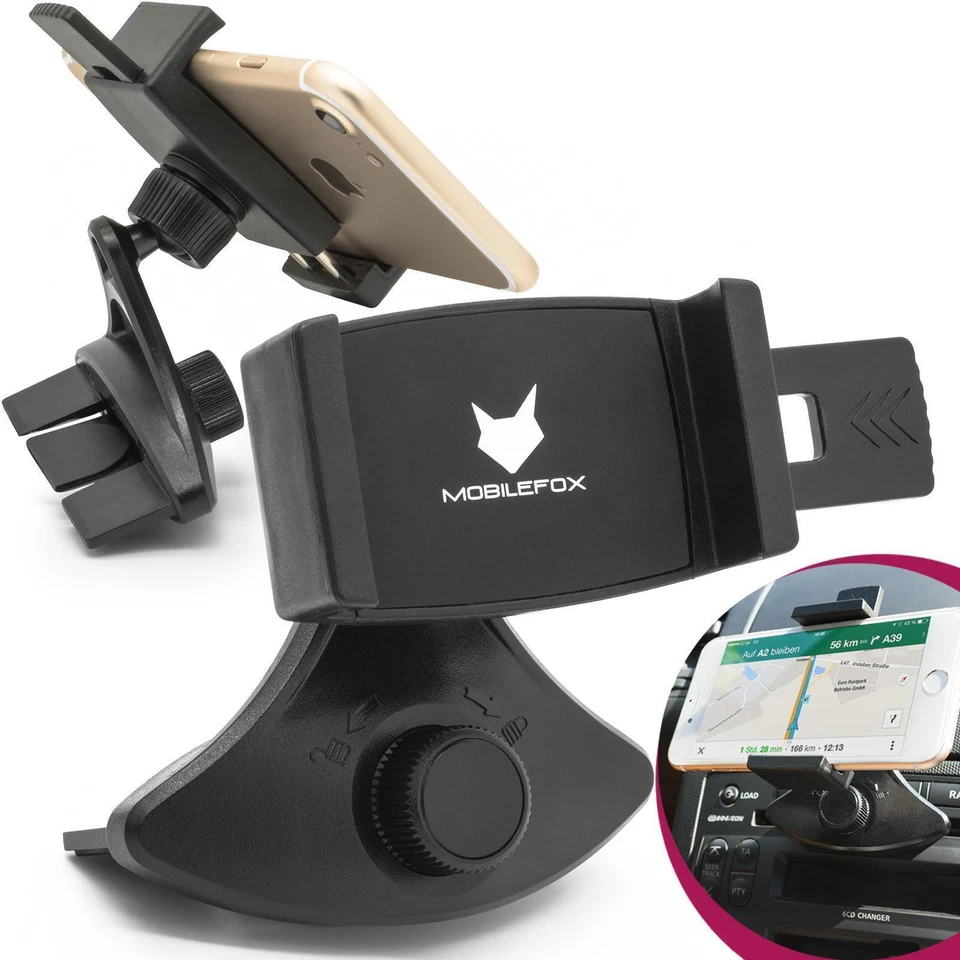 Mobilefox Car Phone Mount Holder Universal Cd-Slot Car Smartphone - Image 1 of 4