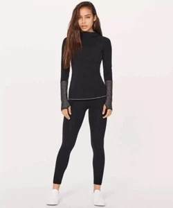 Lululemon Shape Up Pullover Langarm Swiftly Tech Align Nulu Größe 4 schwarz schwarz schwarz schwarz - Bild 1 von 10