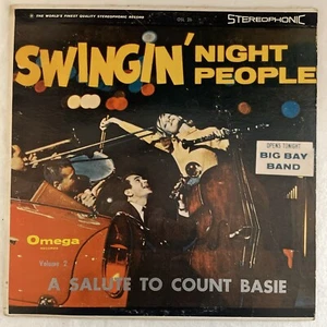 THE BAY BIG BAND Swingin High Night People 1958 Vinyl Album LP UltraSonic Clean - Imagen 1 de 7