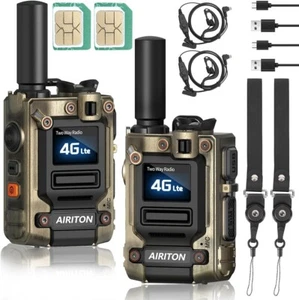 Walkie Talkies Unlimited Range Nationwide 4G Long Distance 5000 Miles Handheld - Zdjęcie 1 z 8