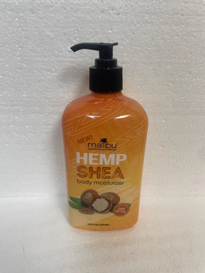 Loção hidratante corporal reafirmante para pele Malibu Hemp SHEA BUTTER, 18 oz. - Imagem 1 de 1