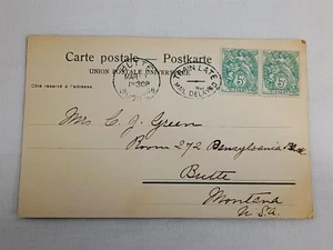Cartolina d'epoca 1906 treno posta tardiva annullamento ritardo Costantinopoli - Foto 1 di 2