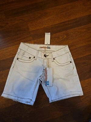 Pantalones Cortos Jean Blancos Vintage Havana Niñas Talla 10 Nuevos con Etiquetas Foto 1 de 4