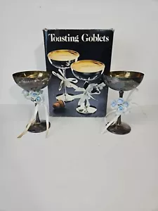 Vintage Leonard versilbert 2tlg Kelch Set Nr. 74 Hochzeit Toasten - Bild 1 von 10