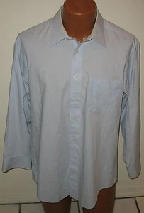 AUSTIN GREY FITTED SHIRT - LIGHT BLUE  LONG SLEEVE DRESS SHIRT - 17  32 33  - Picture 1 of 3