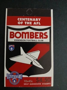 AUSTRALIAN-1996 SG SB106 $4.50 ESSENDON BOMBERS STAMP BOOKLET MNH - Picture 1 of 2