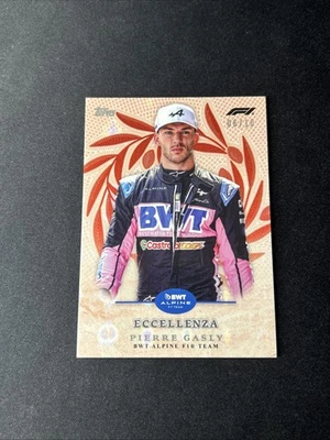 2024 Topps Eccellenza Formula 1 Pierre Gasly 6 /10 Red Trionfo SP Alpine F1 Team - Image 1 of 2