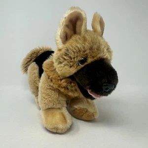 German Shepherd Plush Brown Black Dog Stuffed Animal Cuddle Puppies Keel Toys - Picture 1 of 13