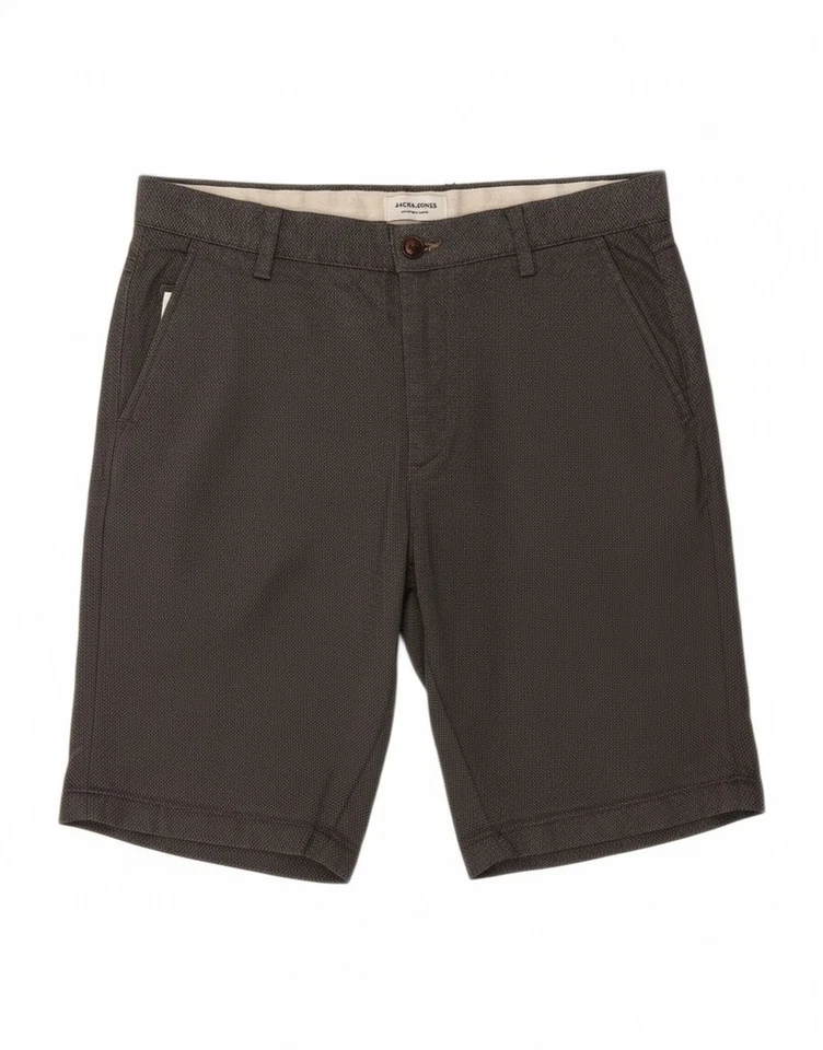 Pantalones Cortos Chinos Para Hombre JACK & JONES Medianos W32 Gris Algodón AM02 Foto 1 de 4